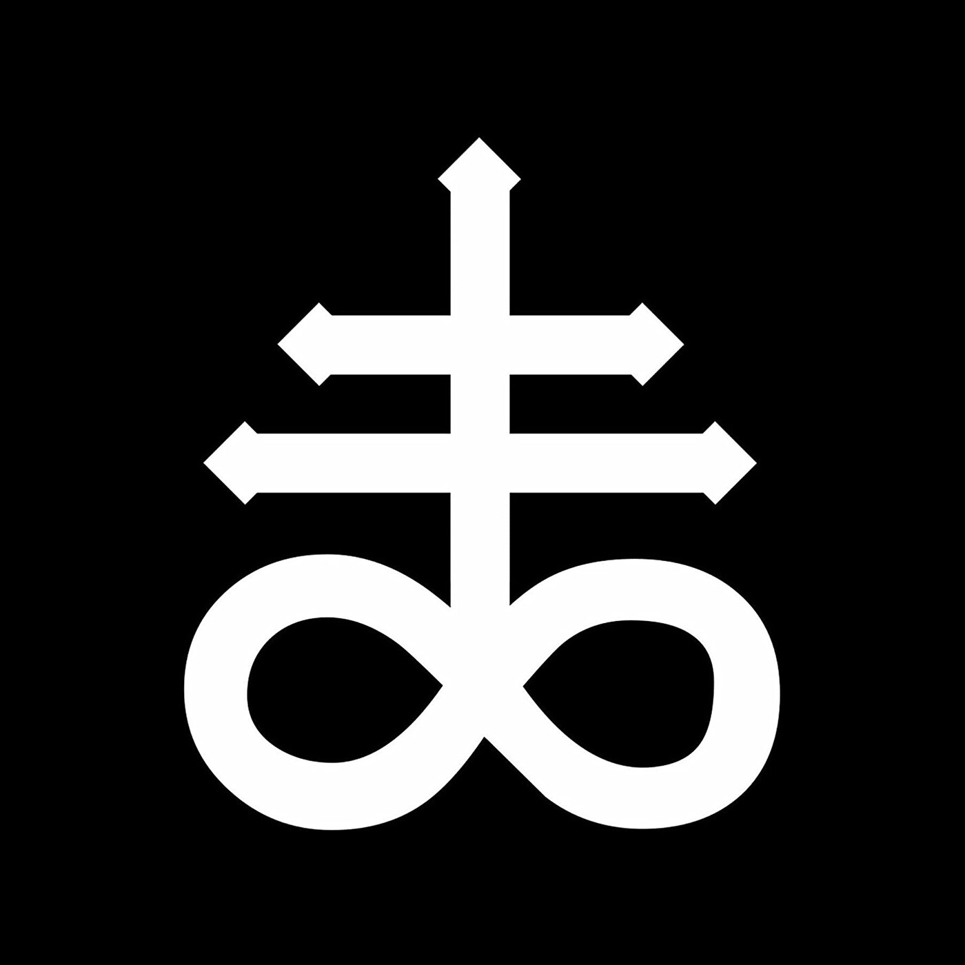 Leviathan Cross vinyl sticker decal satanic lucifer
