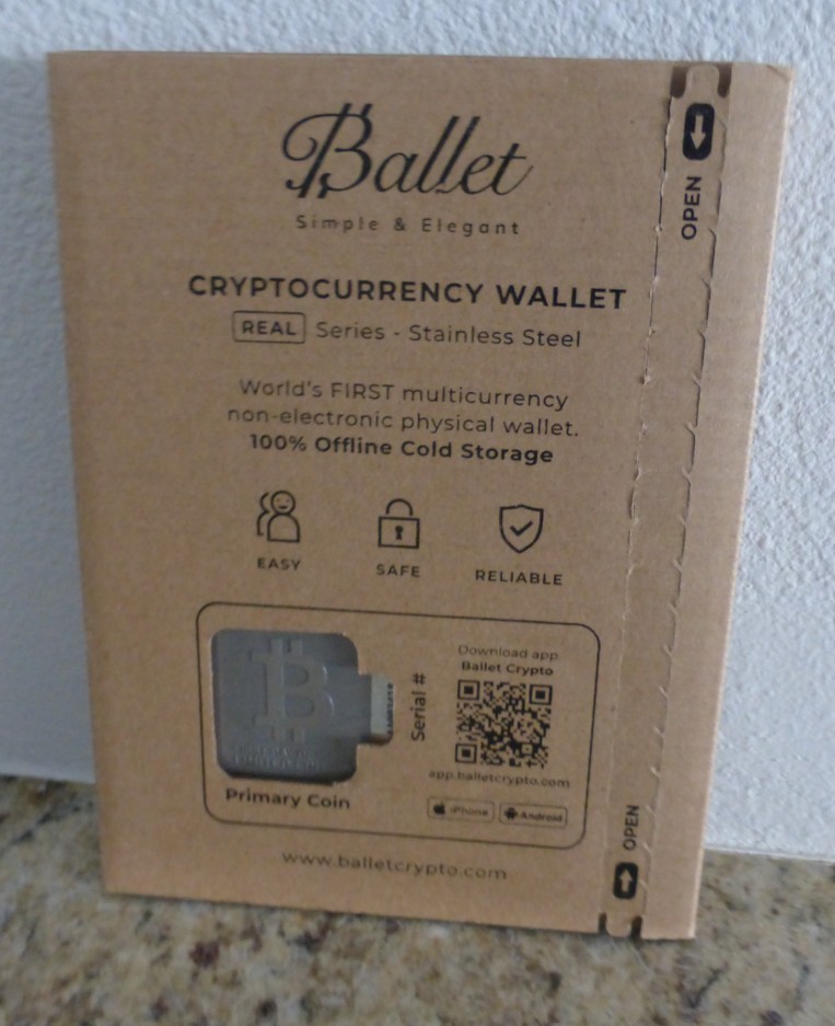 Ballet REAL Series Bitcoin - Crypto Cold Wallet