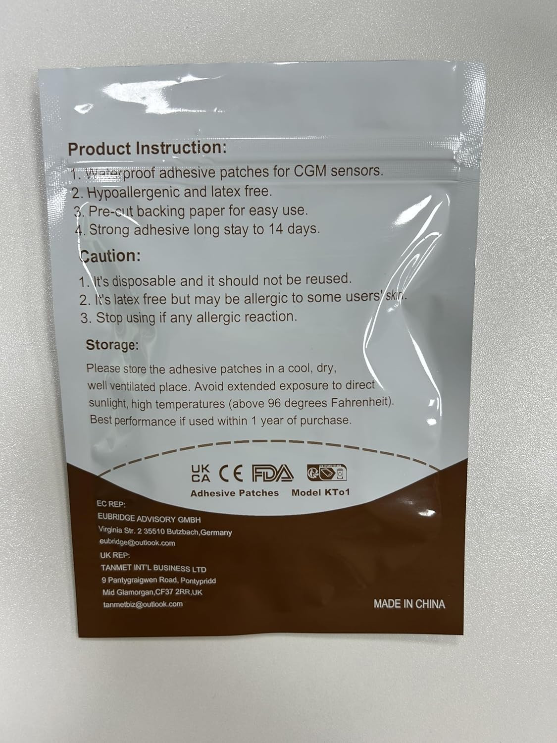 G7 Adhesive Patches Waterproof CGM Overpatch for Stelo 10-15 Day Stay Tan New