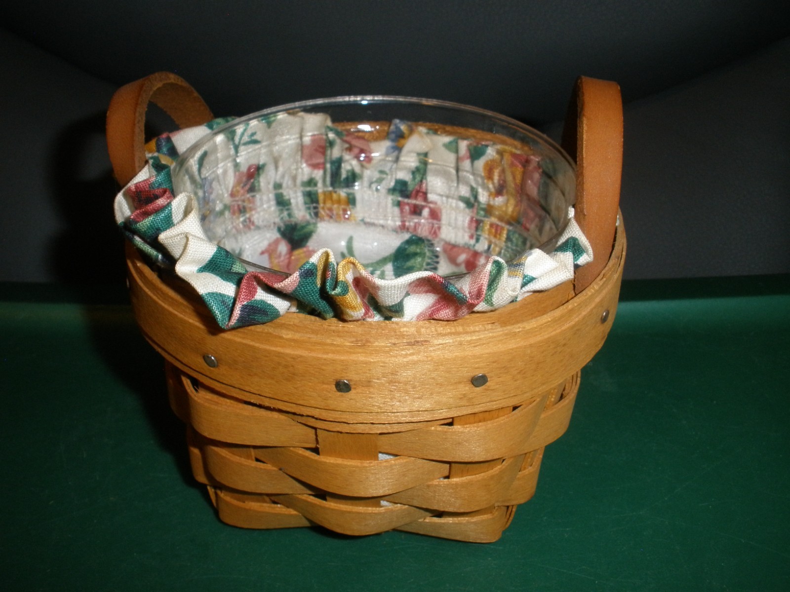 Longaberger 1995 Thyme Basket Combo EUC 4.5"x4.5"x3" (YS14)