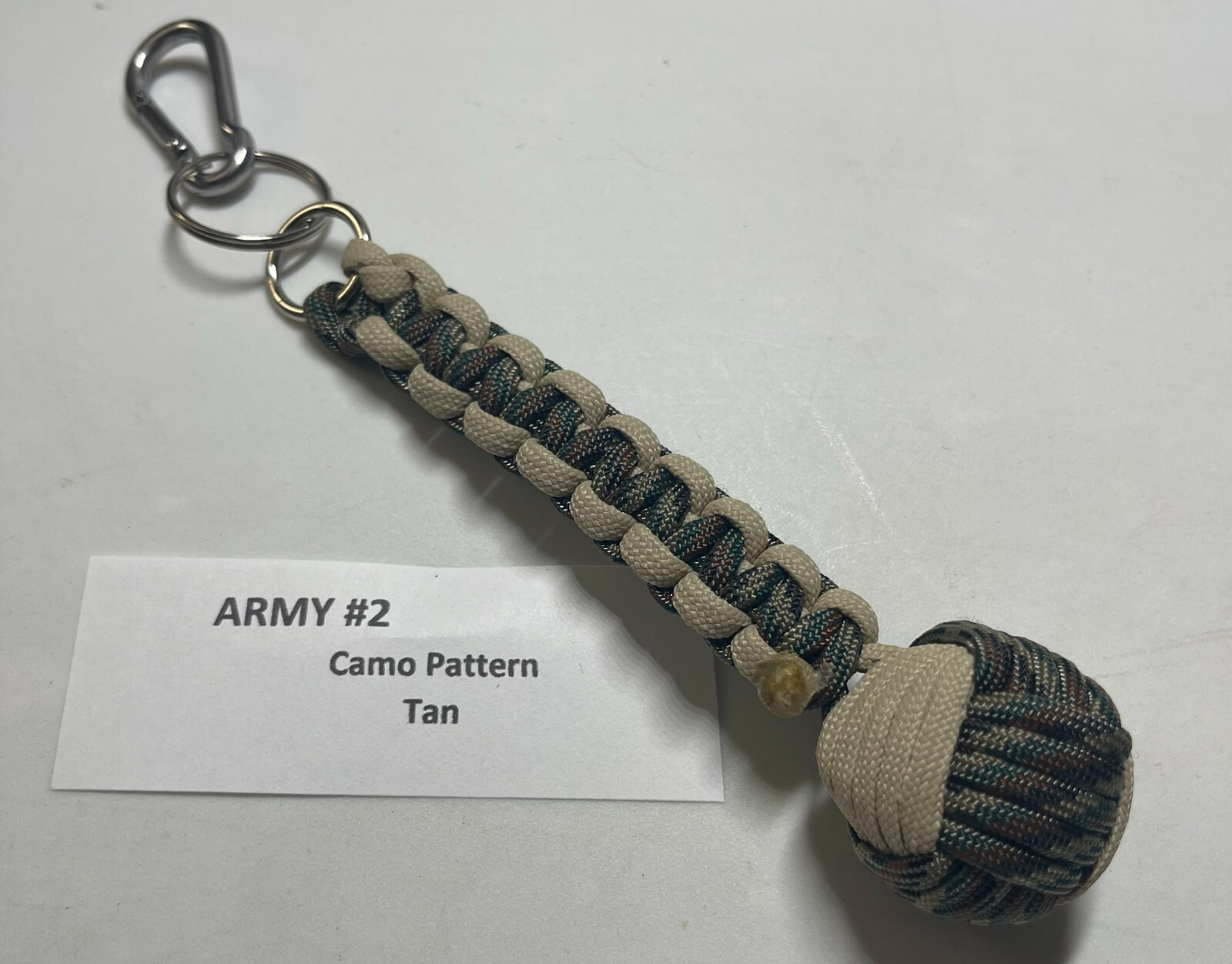 Military Monkey Fist Key Chains - Army 2