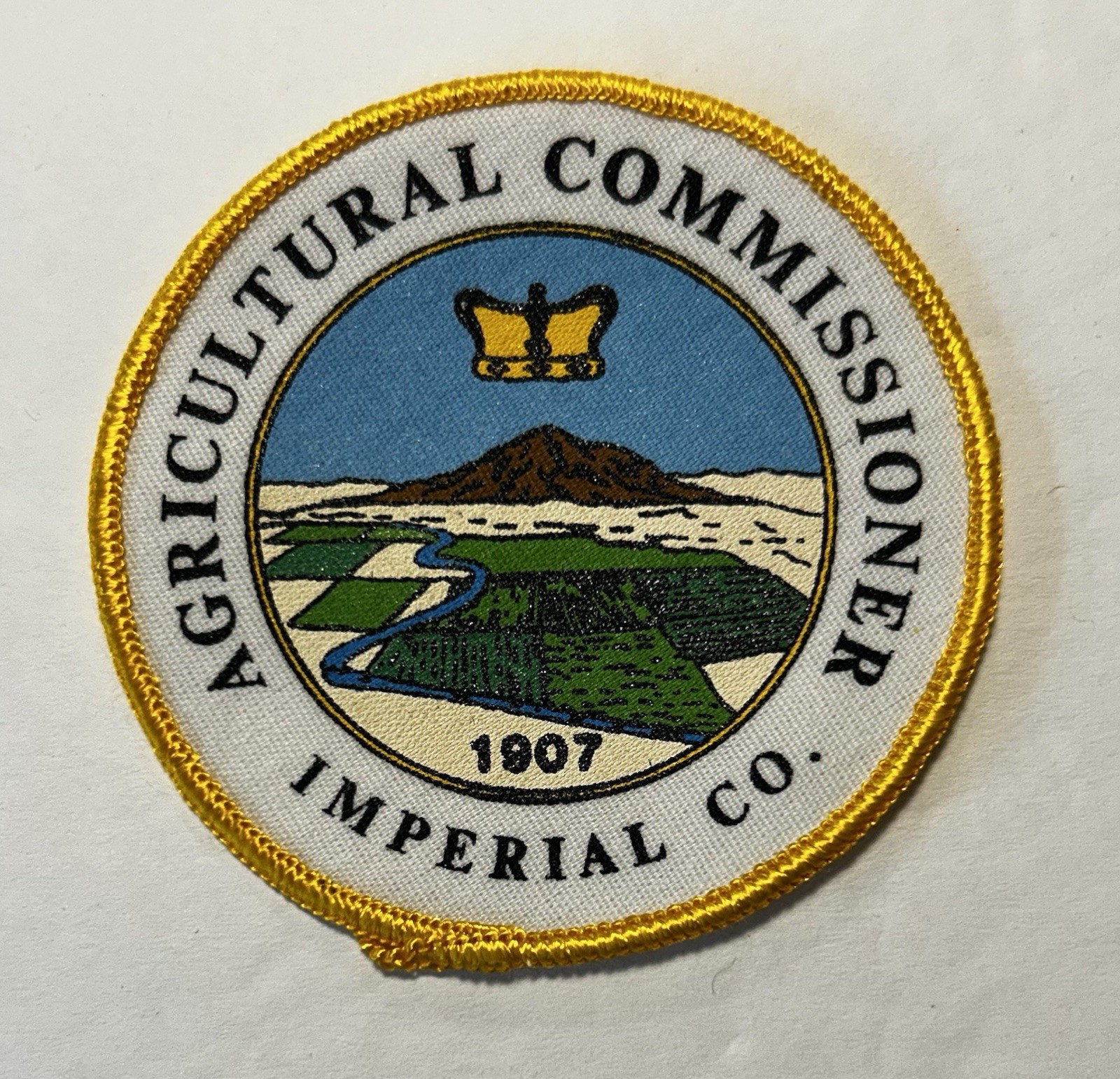 CALIFORNIA CA IMPERIAL COUNTY AGRICULTURAL COMMISSION PATCH #D28