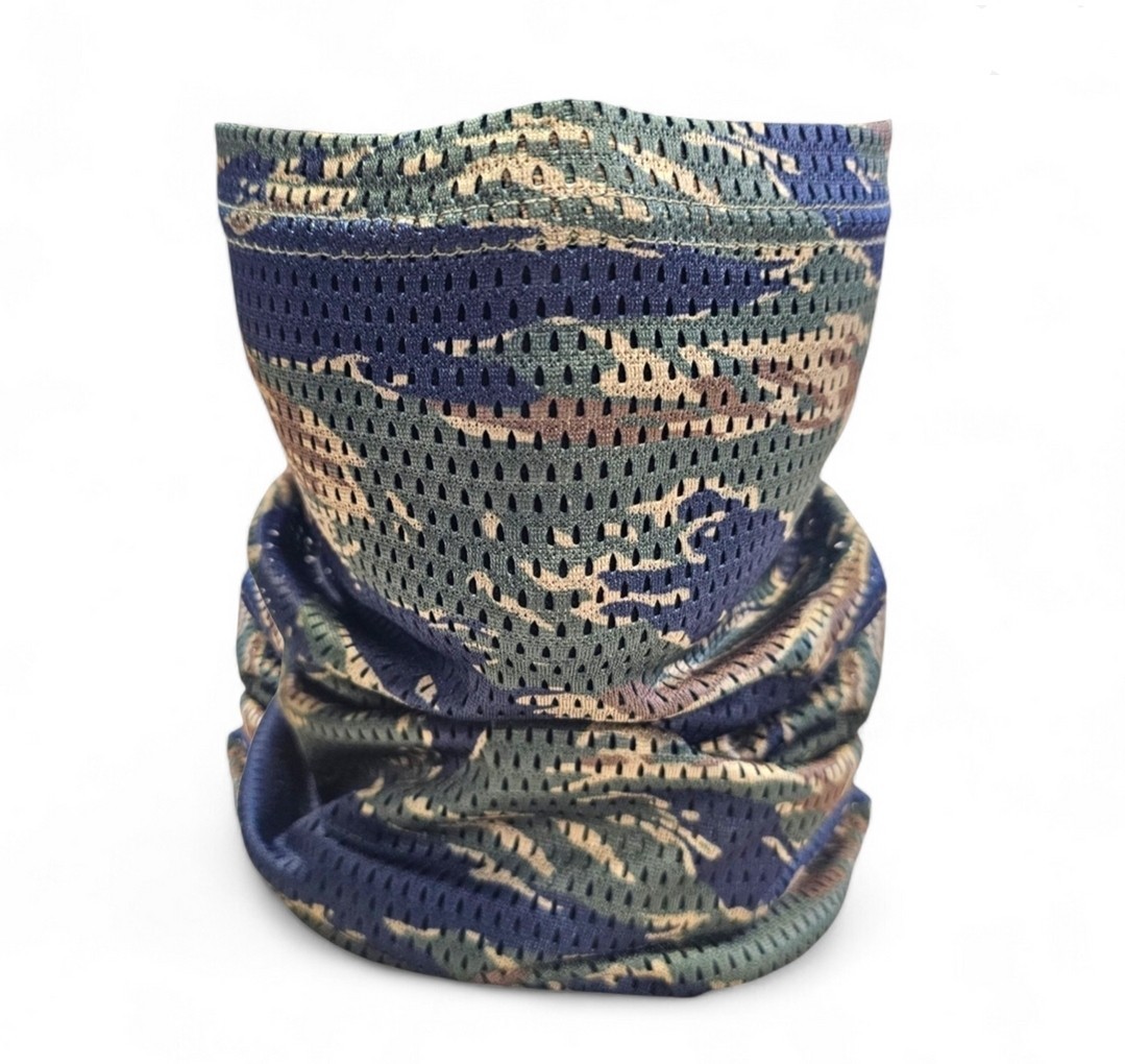 Neck Gaiter Tigerstripe Blue