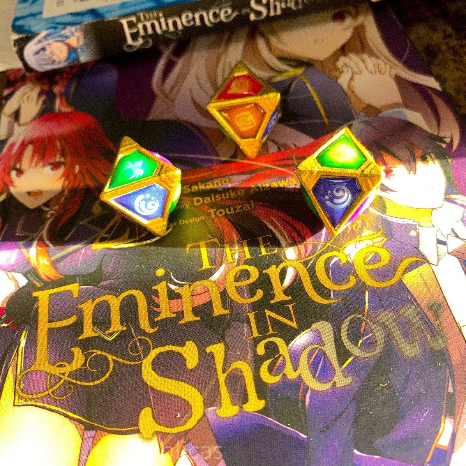 Genshin Impact 7D Die Set TCG Dice Set Of 3, Genius Invocation