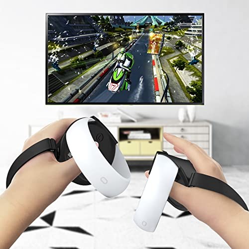 Controller Grip for Oculus Quest 2 Accessories Grips Cover for VR Touch Black