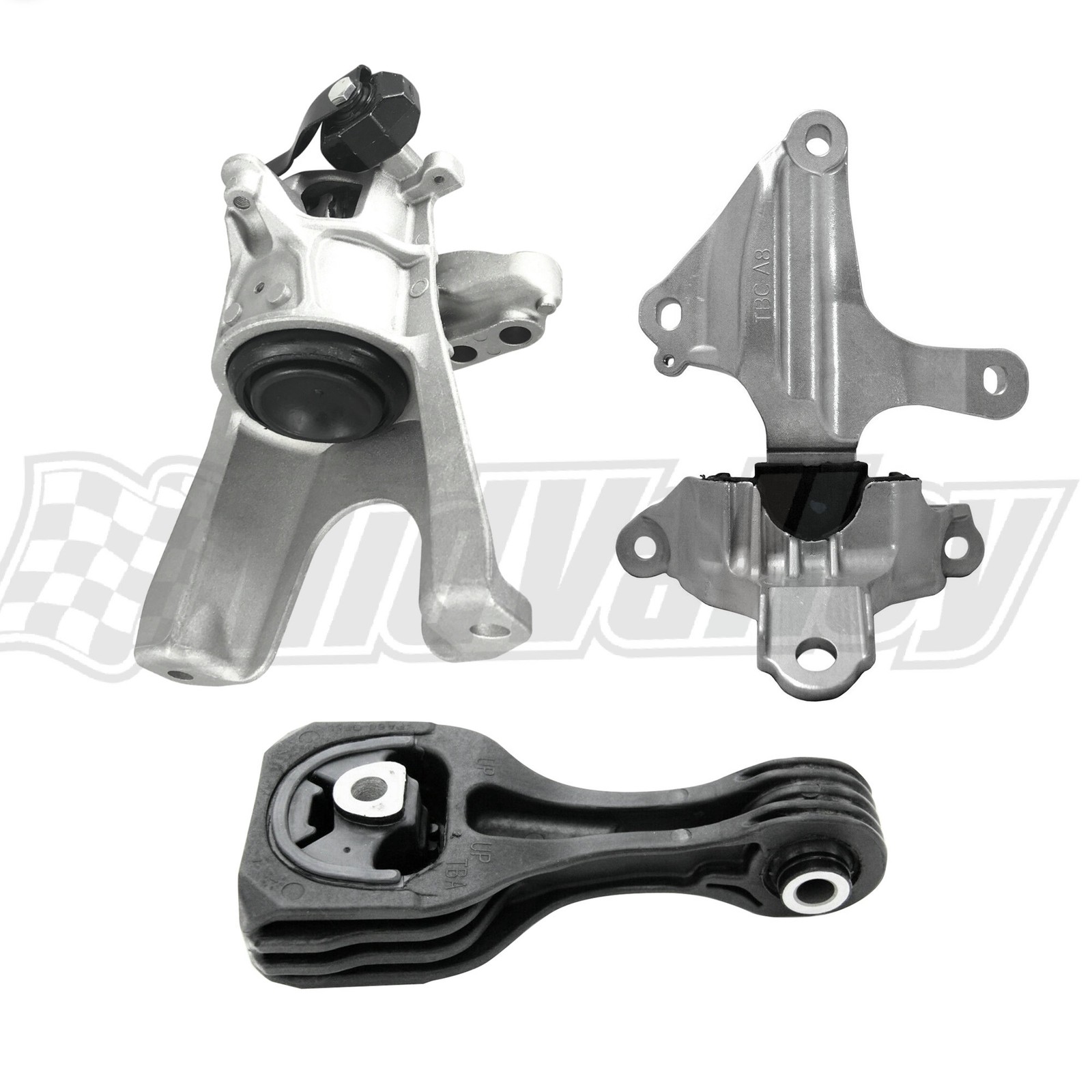 3pcs Engine Motor & Trans Mount For 2016-2018 Honda Civic 1.5L for Auto Trans