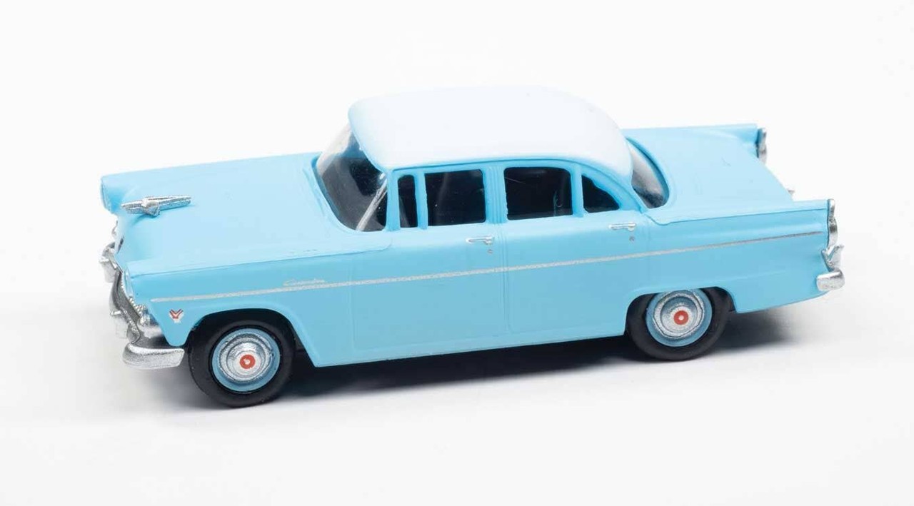 Classic Metal Works HO 1955 Ford 4-Door Sedan Assembled Aquatone Blue 30663