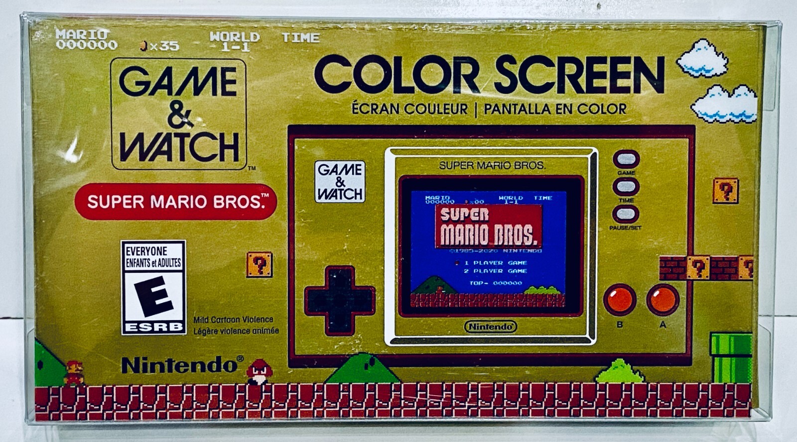 1 Box Protector for GAME & WATCH SUPER MARIO BROS. (2020 Release Size)
