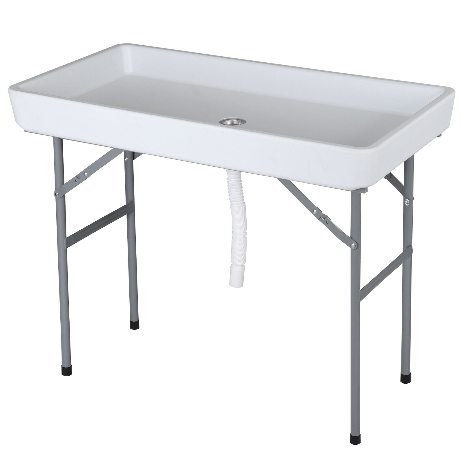 Party Ice Table W/ Cooler Matching Skirt For Elegant Refreshment Display HDPE