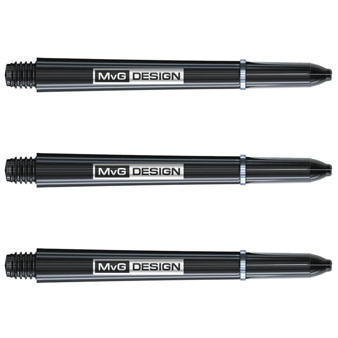 BLACK MEDIUM MICHAEL VAN GERWEN WINMAU DESIGN NYLON DART SHAFTS