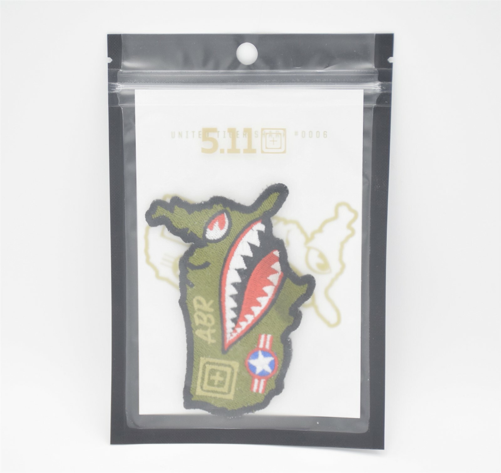 5.11 TACTICAL "UNITED TIGER SHARK" LOGO PATCH HOOK/LOOP BACKING BRAND NEW RARE!!