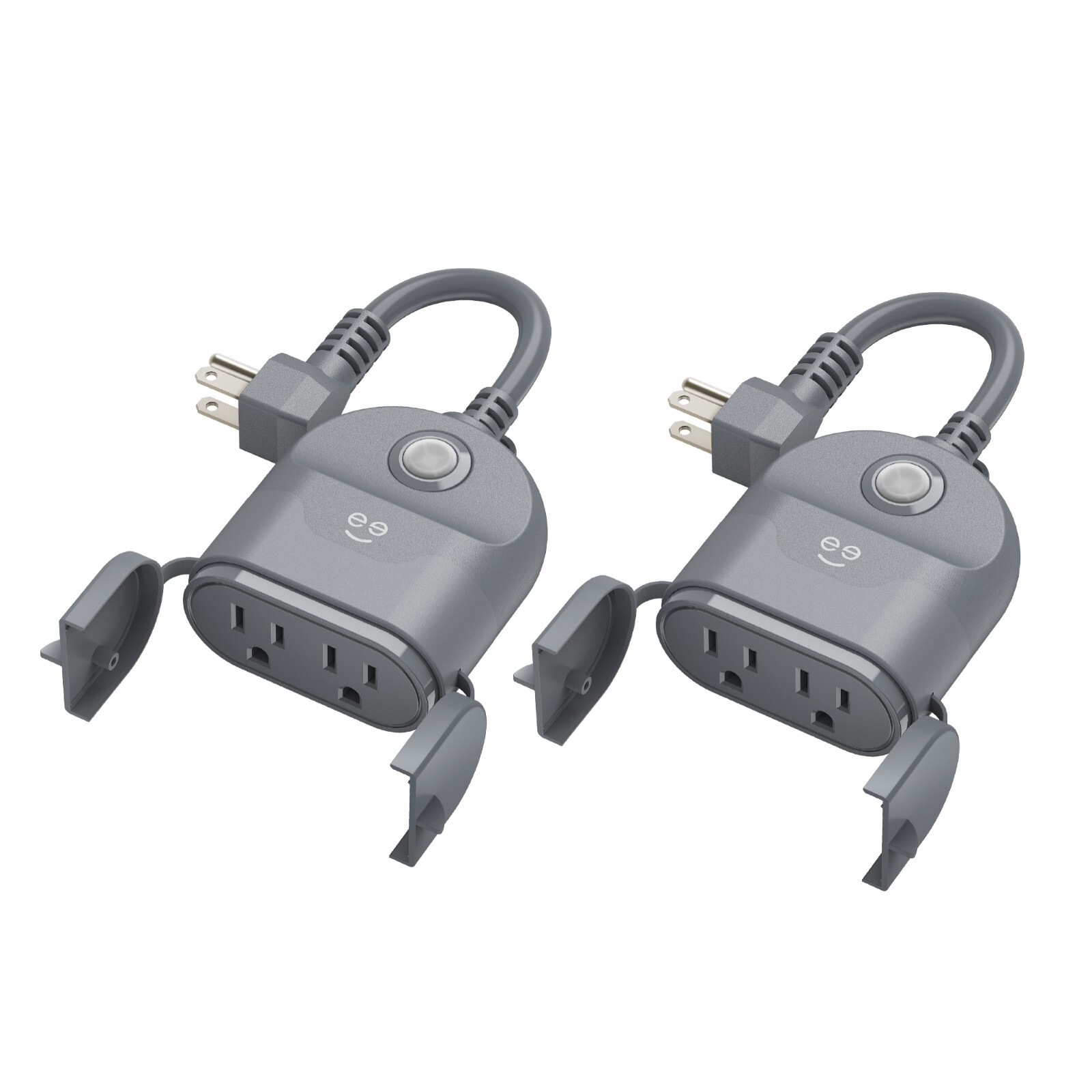 Geeni Outdoor Smart Plug 2-Pack, Weatherproof Wi-Fi Outlet, Alexa/Google