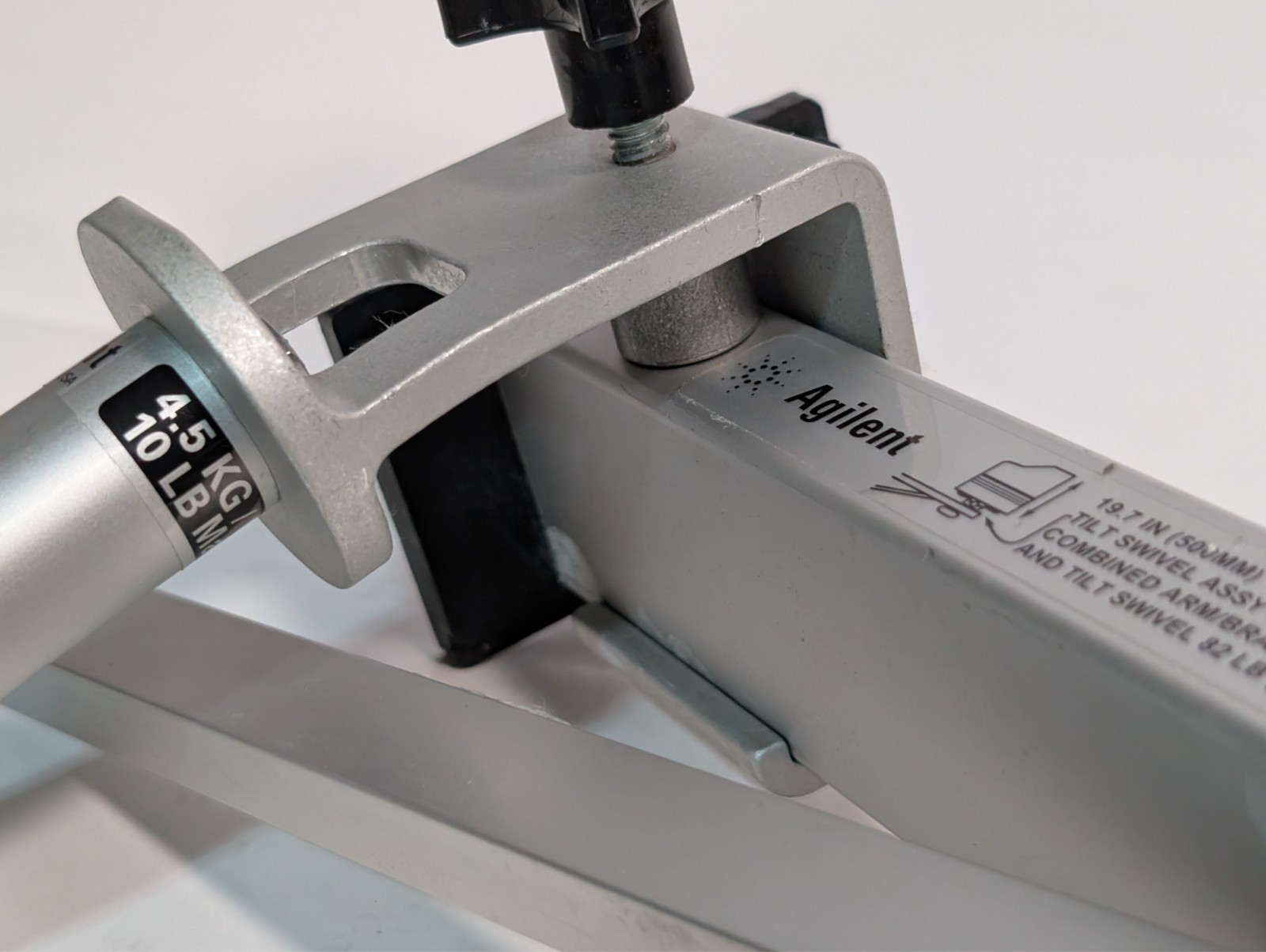Agilent MP13PHPML1A tilt-swivel monitor shelf arm, 19.7in, 80 lb post mount