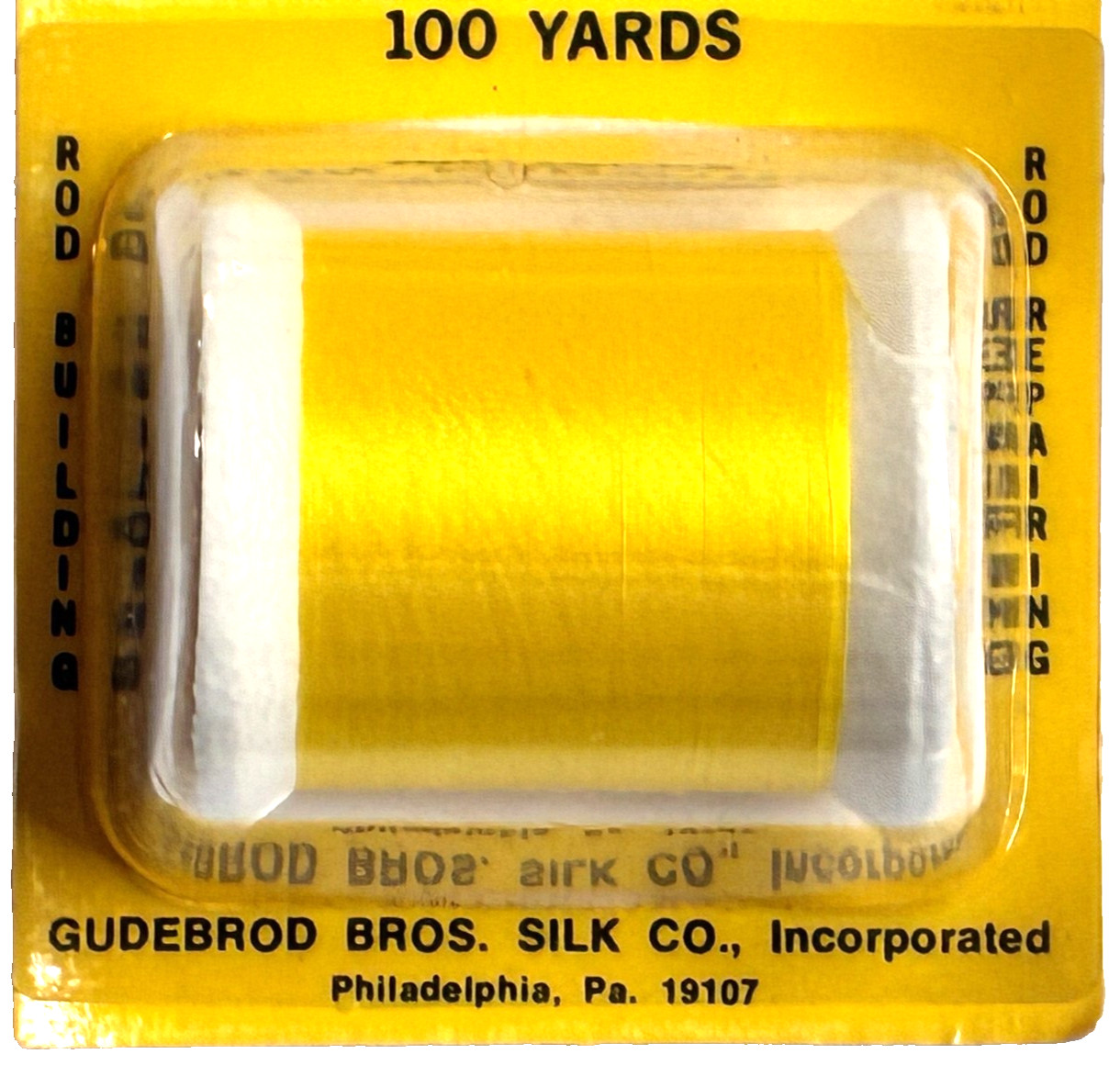 Gudebrod Nylon Thread SET OF THREE Type A Yellow 100-Yard Spool