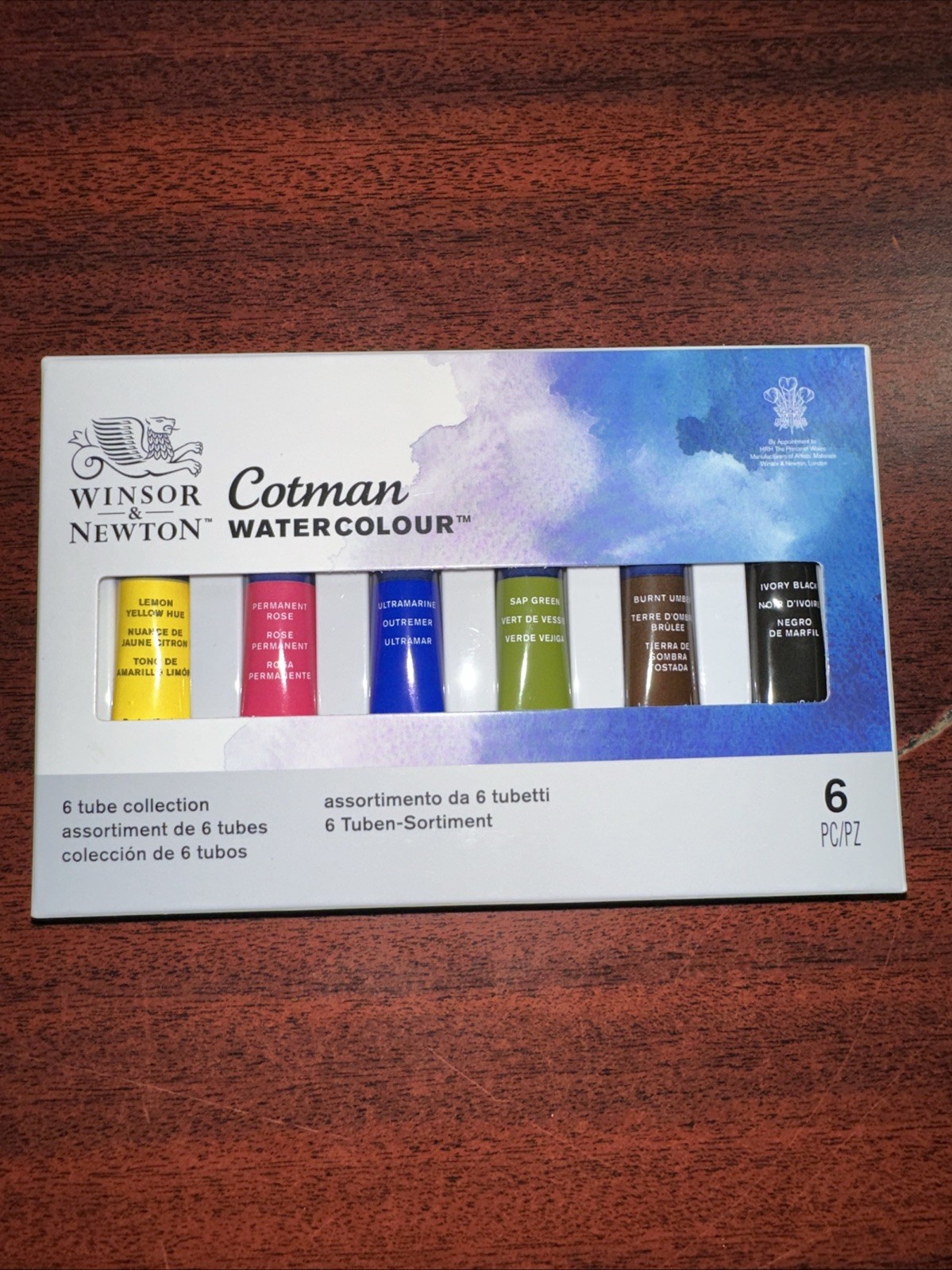 Winsor & Newton Cotman Water Colours Paint Set of 6, 8ml Tubes