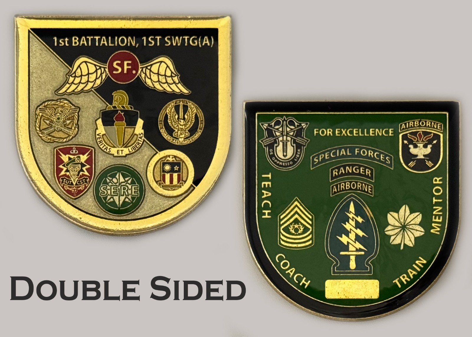 1st Bn 1st SWTG(A) Special Forces Ranger Challenge Coin  J#1