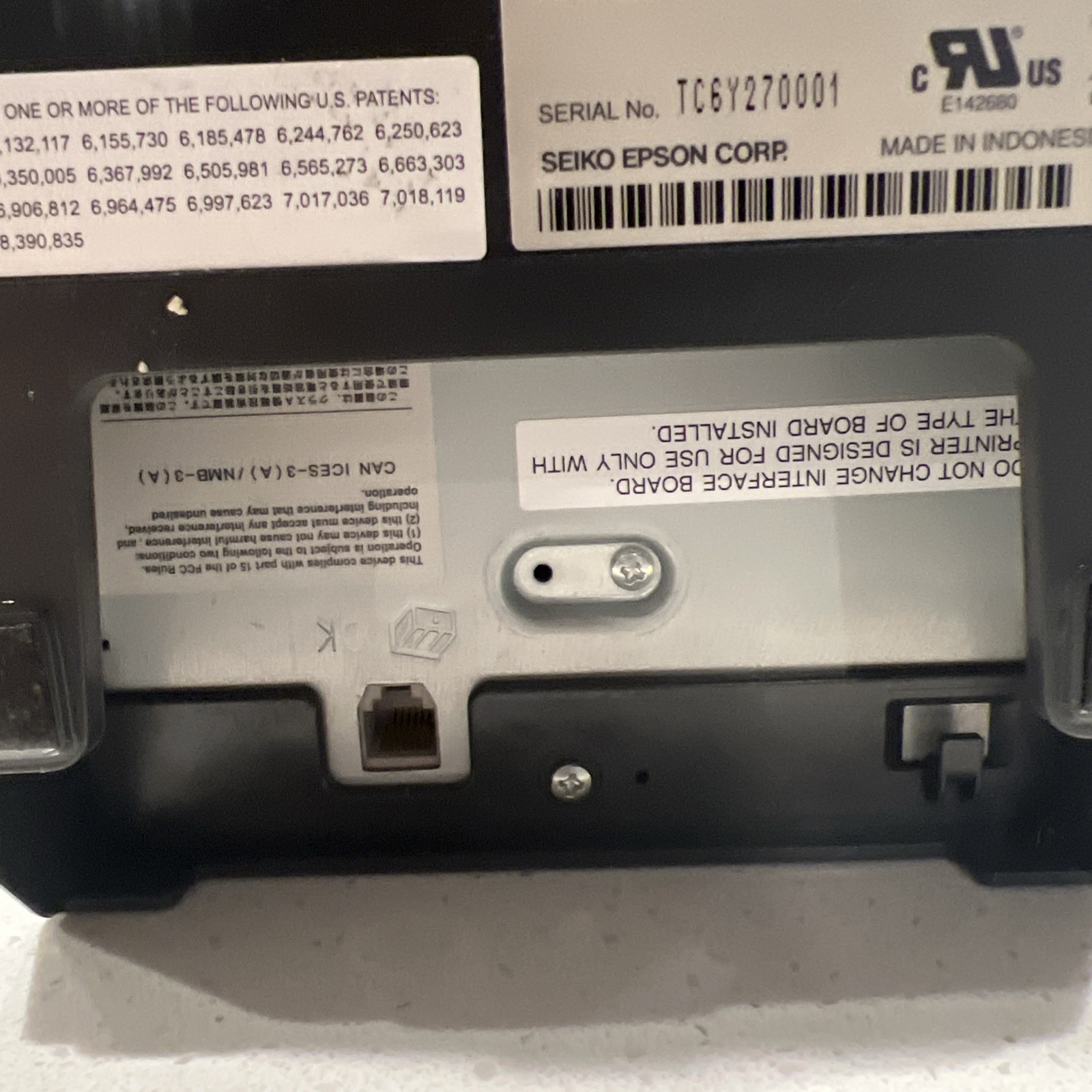 TESTED Epson TM-T20III POS Receipt Printer