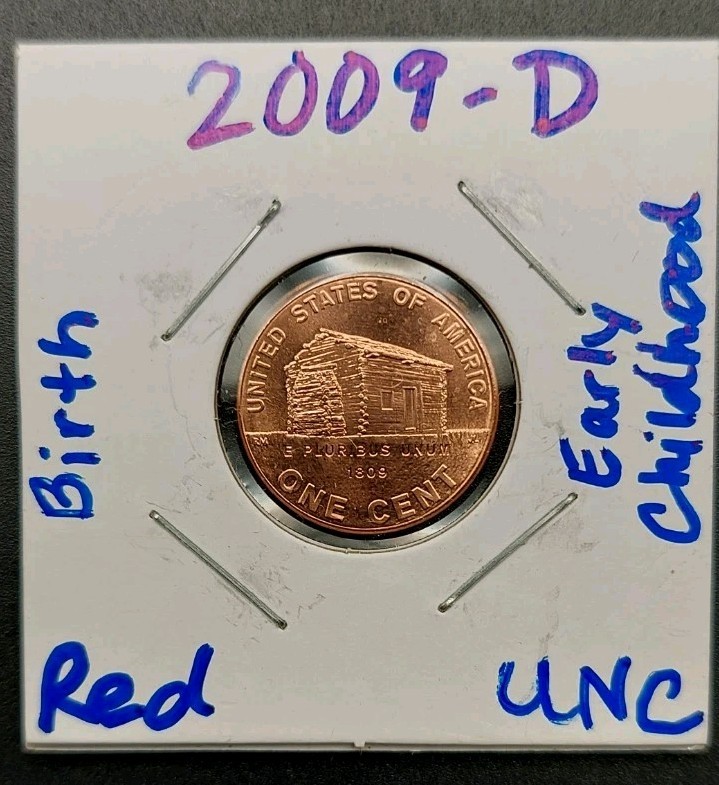 2009 D Lincoln Cent, Penny, Birth Place and Early Childhood BU Mint Condition