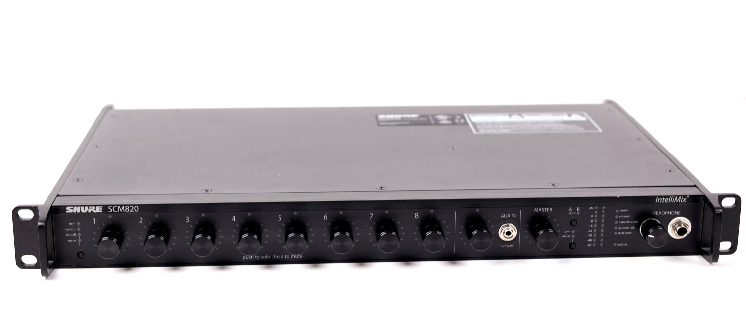 Shure SCM820 8 Channel Digital Automatic Mixer p883