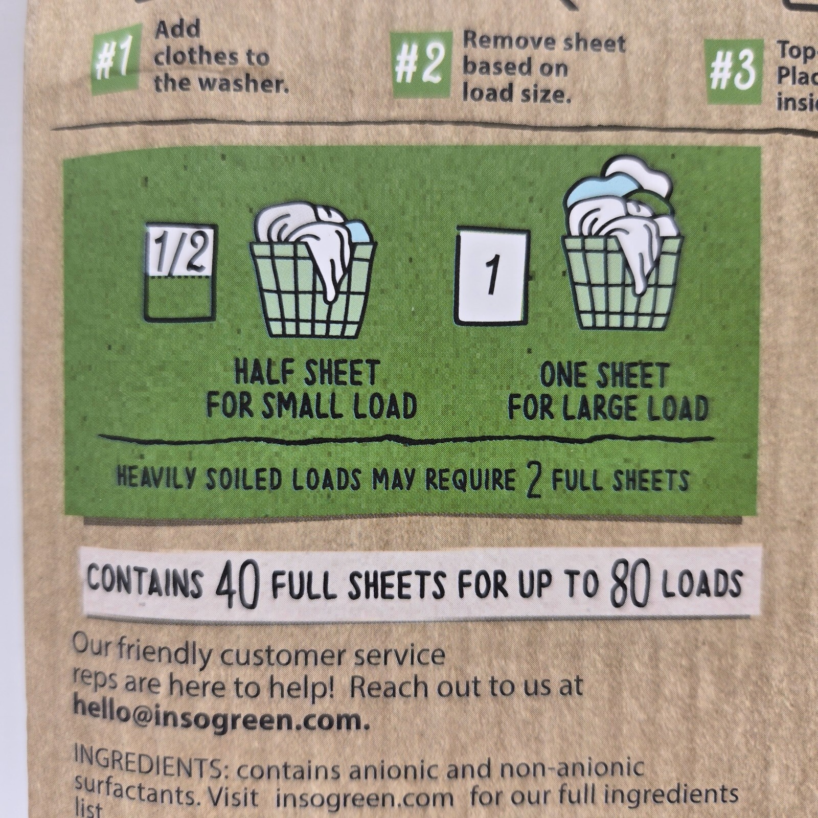 Eco Laundry Detergent Sheets - 80 Loads Laundry Sheets Detergent - Fresh Linen