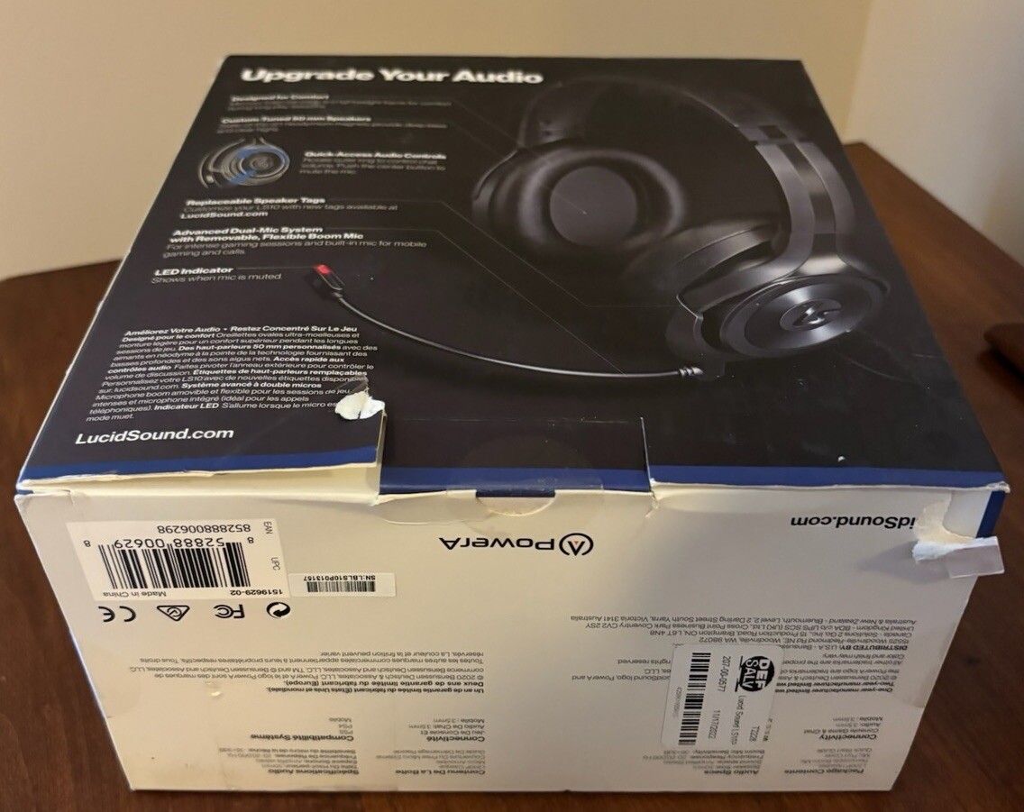 WIRED GAMING HEADSET WITH MIC LUCIDSOUND LS10P PLAYSTATION