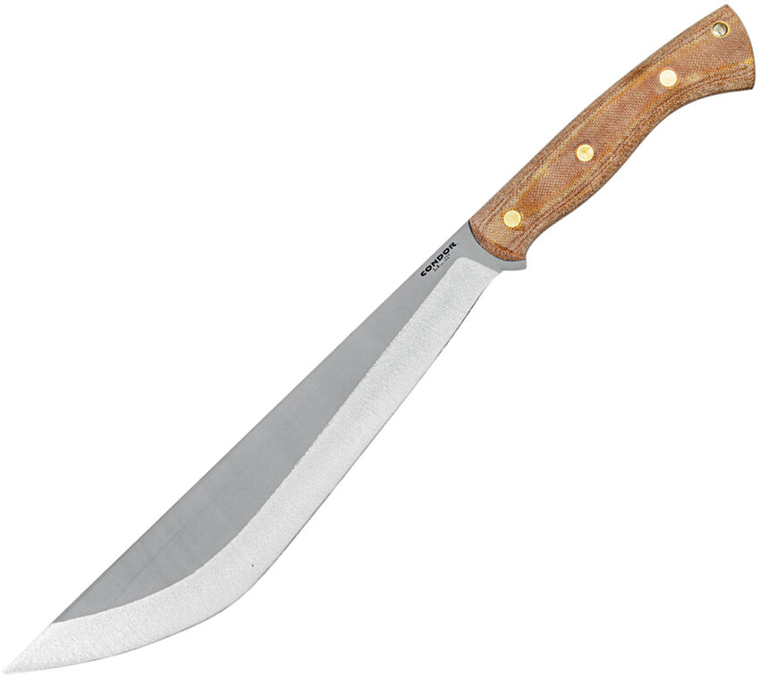 Condor Hmong Natural Canvas Micarta 1075HC Fixed Blade Machete 3982115HC