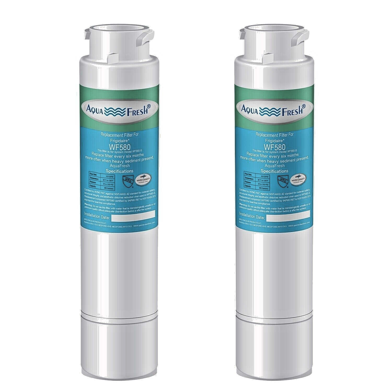 2 Pack Fits EPTWFU01 Pure Source Ultra II Refrigerator Water Filter Replacement