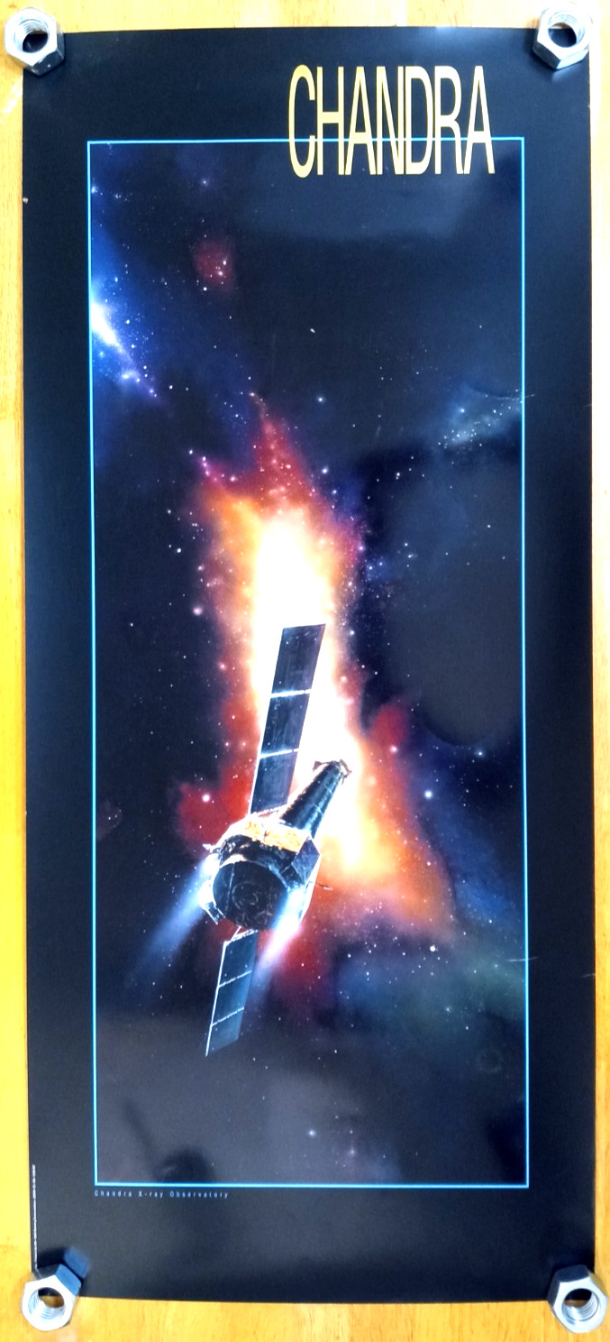 Scarce TRW 1999 CHANDRA X-ray Observatory Poster 16x36 Heavy Stock NASA Rare