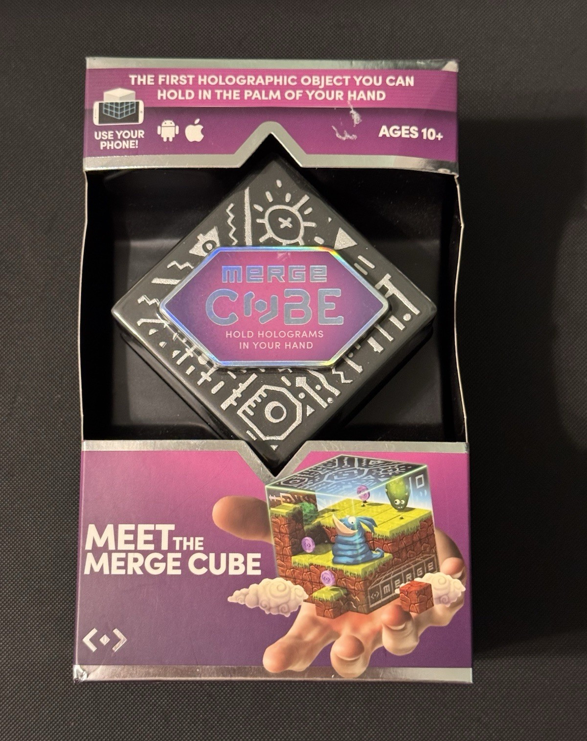 Merge AR/VR Cube for Mobile Phone - Black, iPhone & Android Compatible
