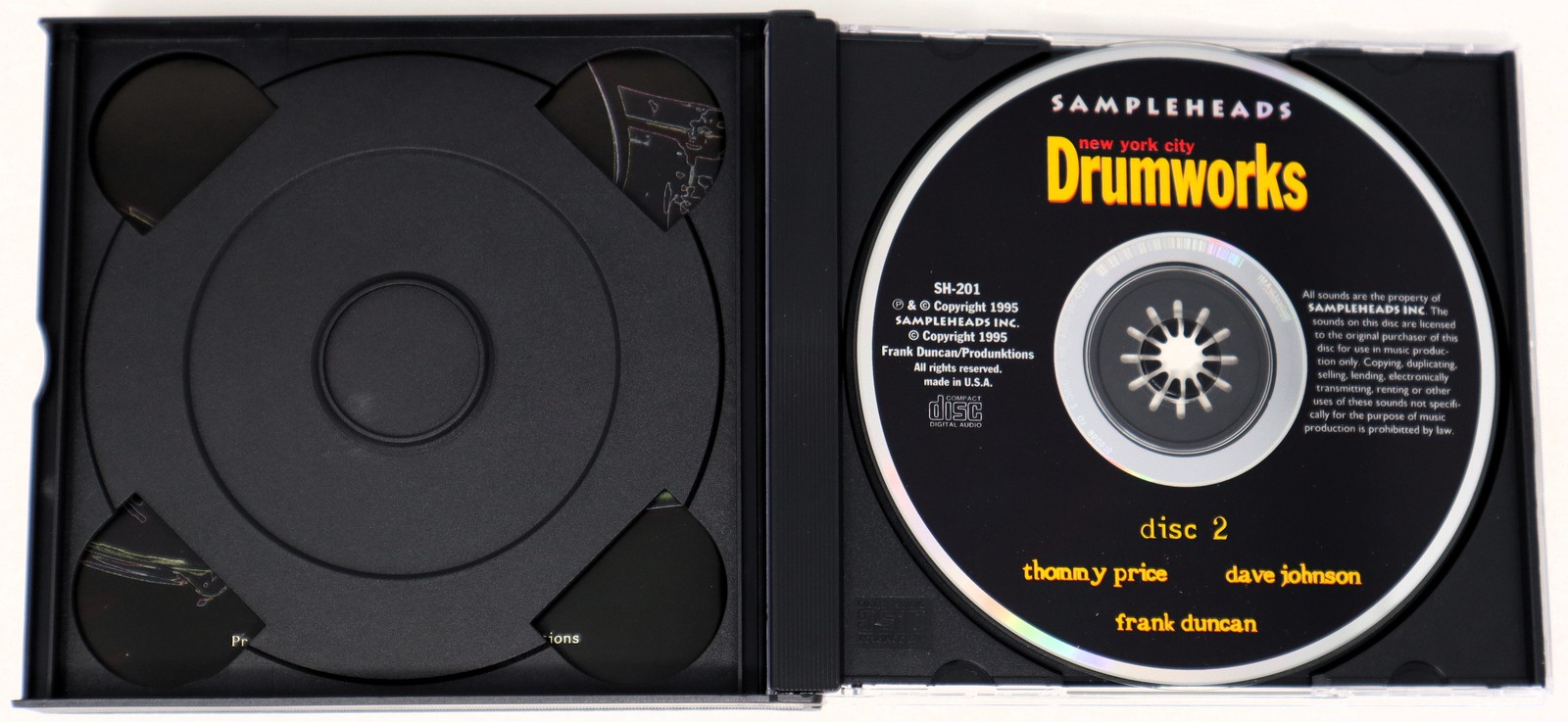 Sampleheads New York City Drumworks Sample/Sound Library/Sampling 2 CD