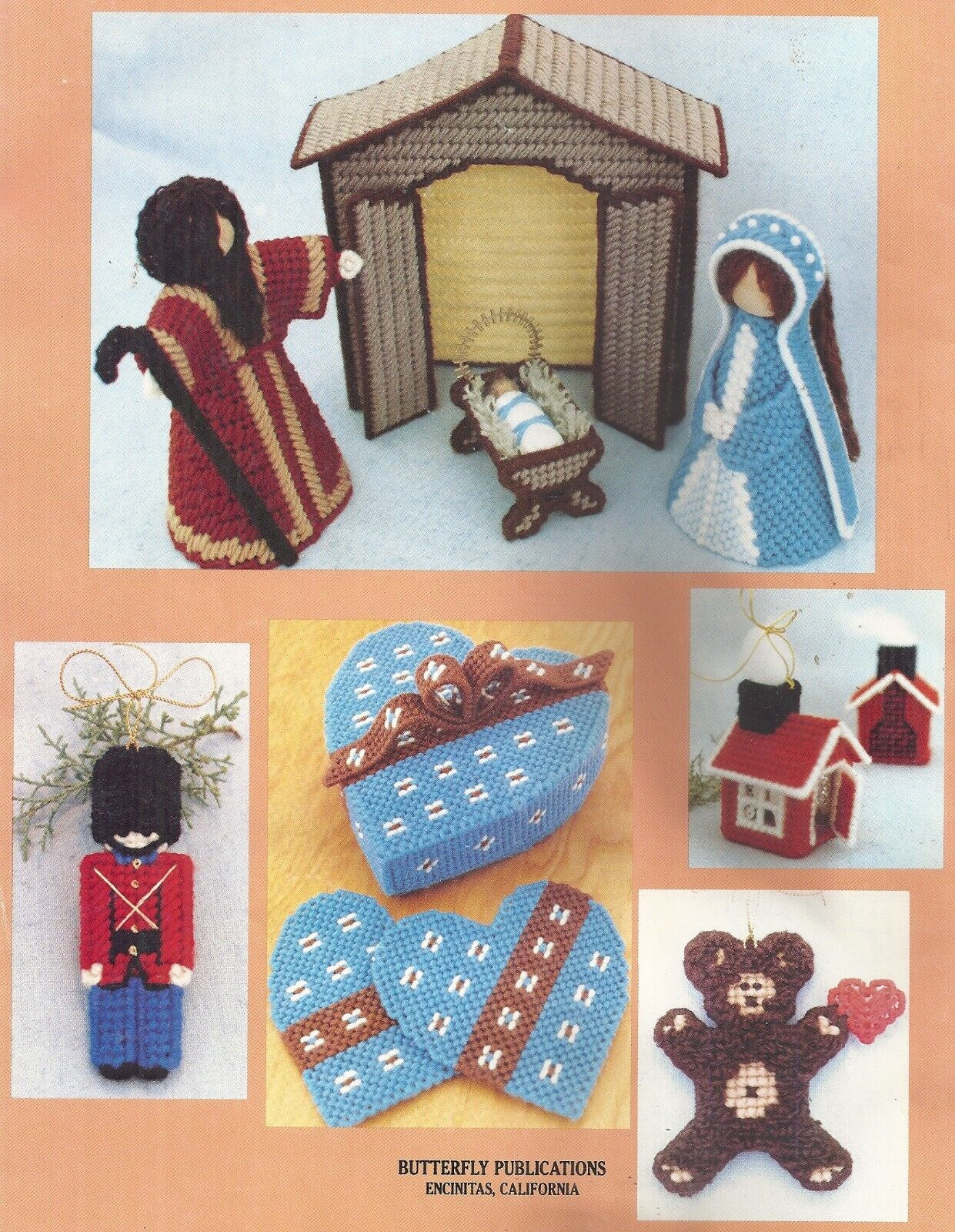 BUTTERFLY PUBLICATIONS PROJECTS GALORE DESIGNED W/PLASTIC CANVAS BOOKLET VINTAGE