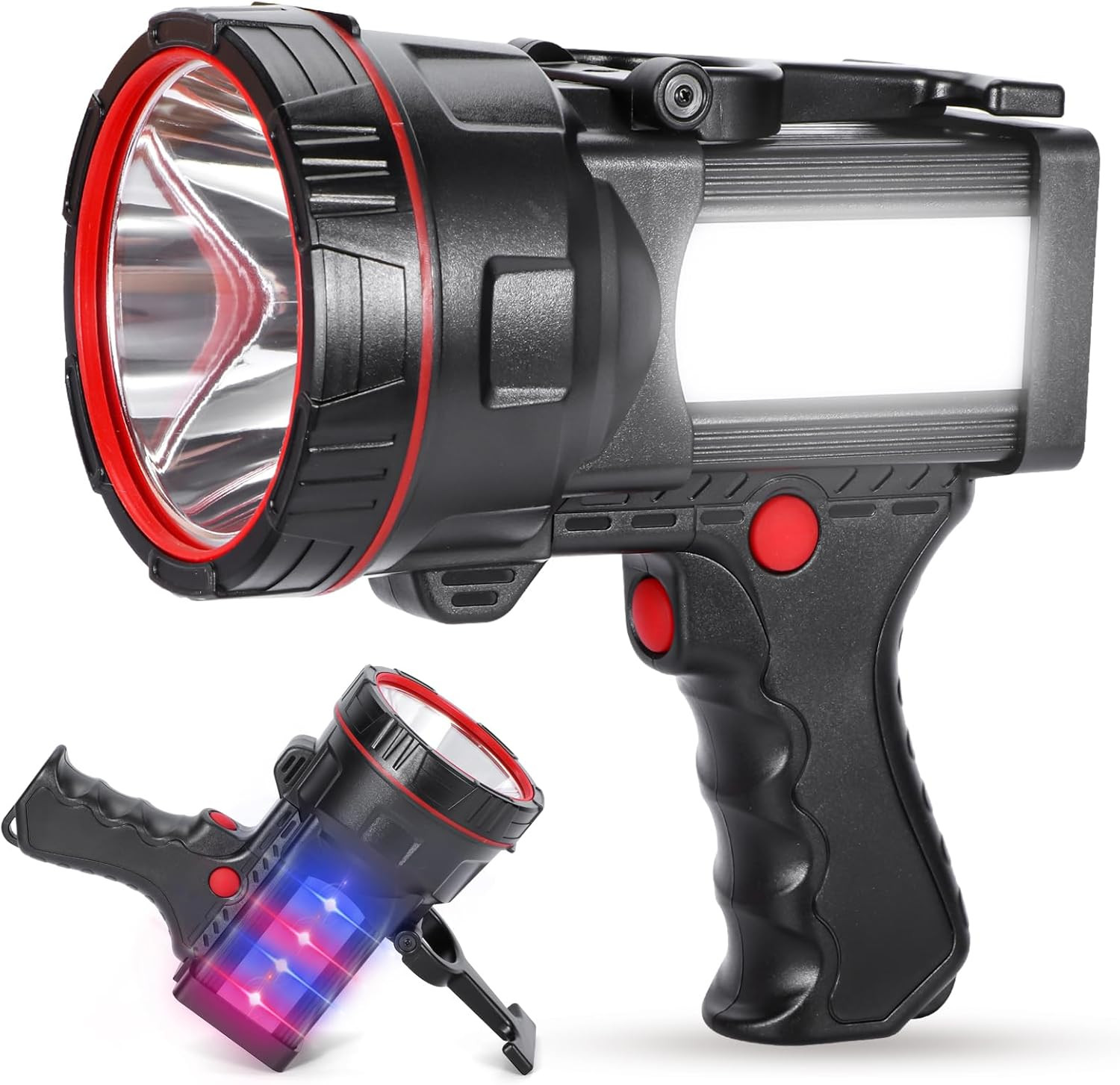 Rechargeable Superbright Handheld LED Spotlight Flashlight Powerful Searchlight