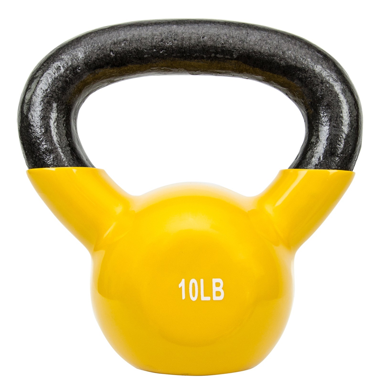 10LB Kettlebell Vinyl Coated Weight Full Body Workout Strength Core Training