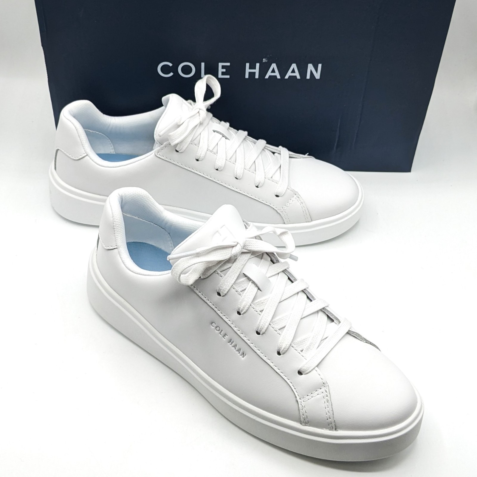 Cole Haan “Grand Crosscourt Daily Sneaker” Women’s Leather Shoe (White) - NEW