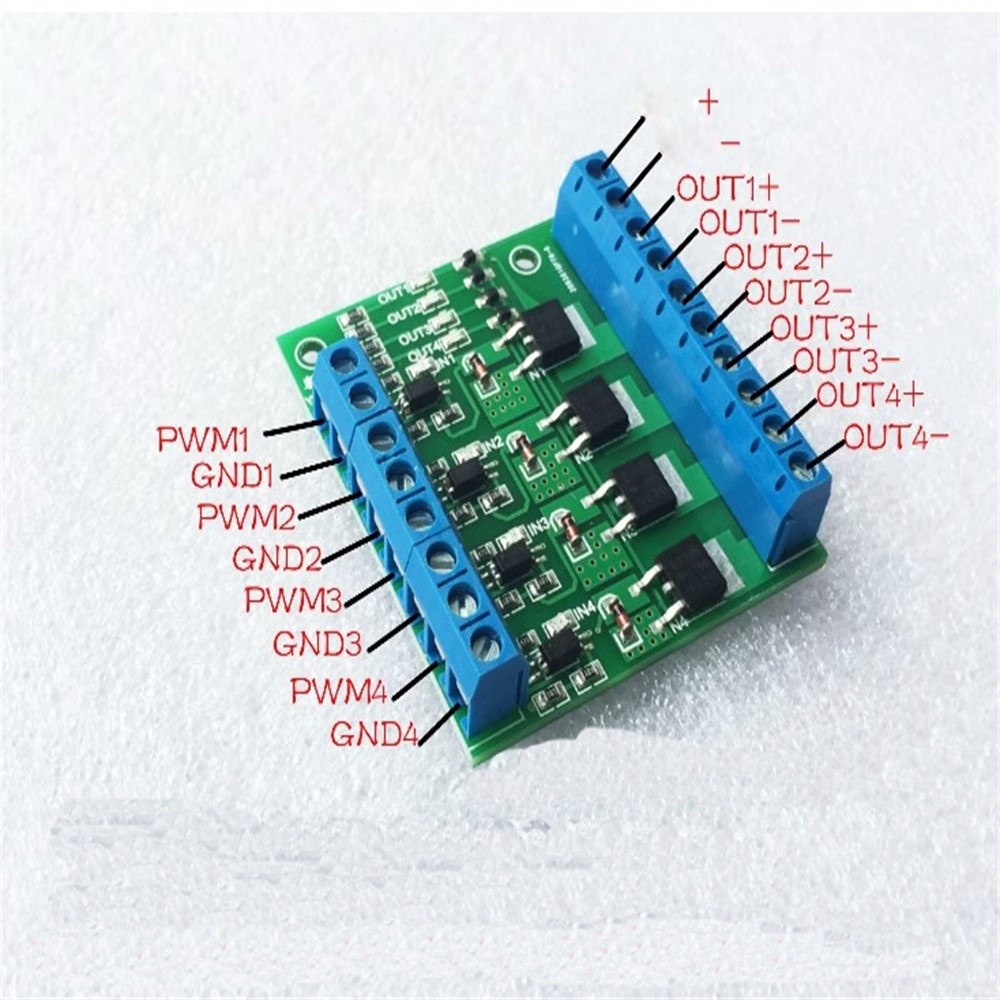 Amplifier Circuit Board 320V Input Digital Power Amplifier 4 Way Electrical MOS