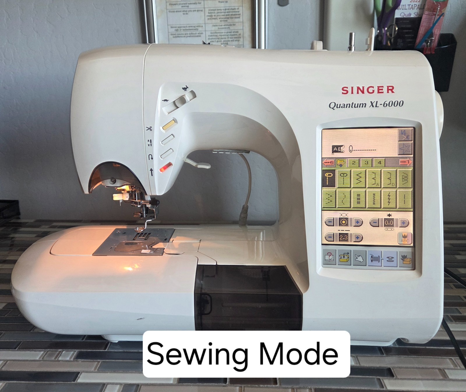 Singer Quantum XL 6000 Sewing /Embroidery Machine w/Professional Sew-Ware Ver. 2
