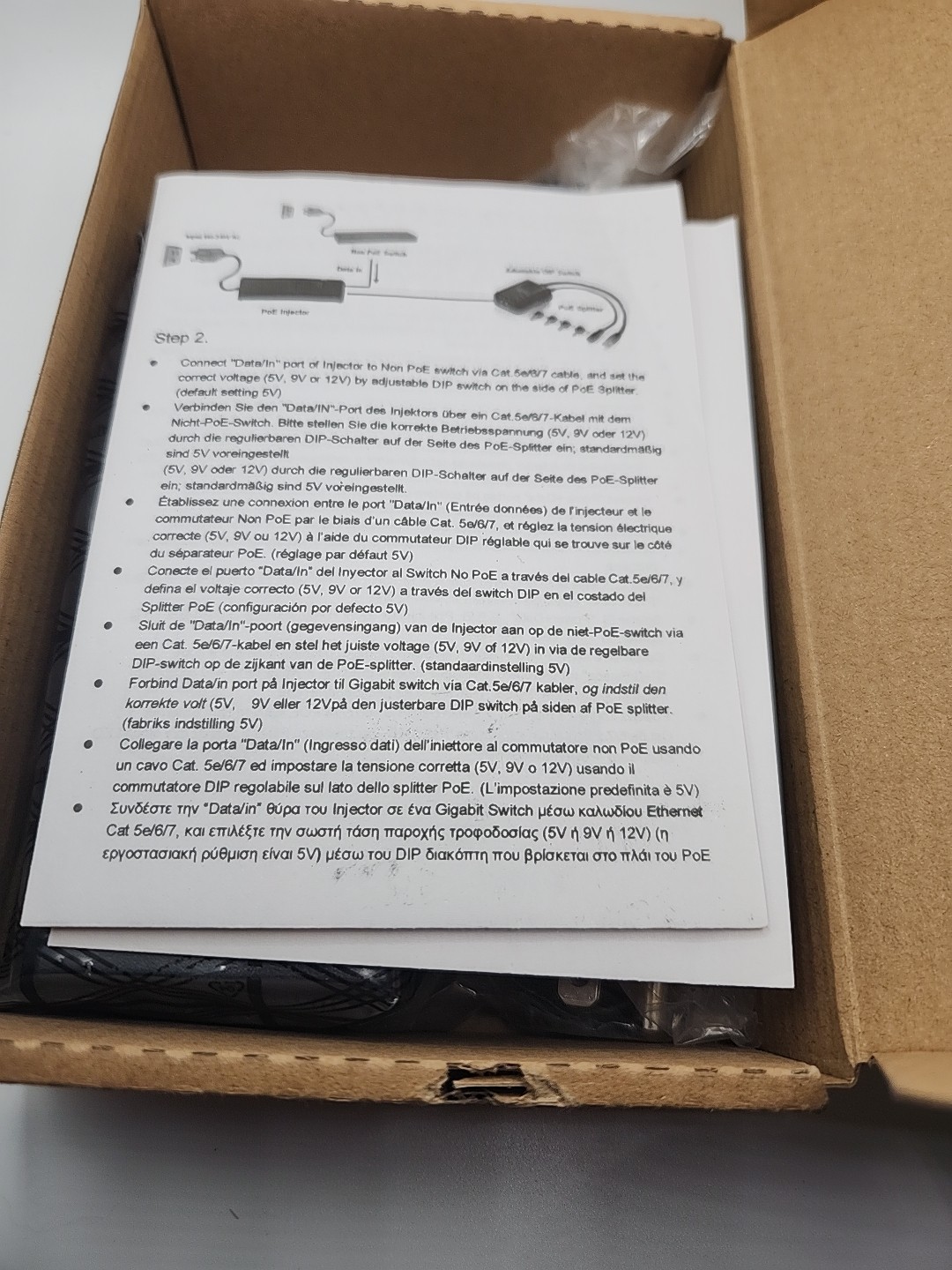 BV-Tech Gigabit Power Over Ethernet PoE+ Injector | 30W
