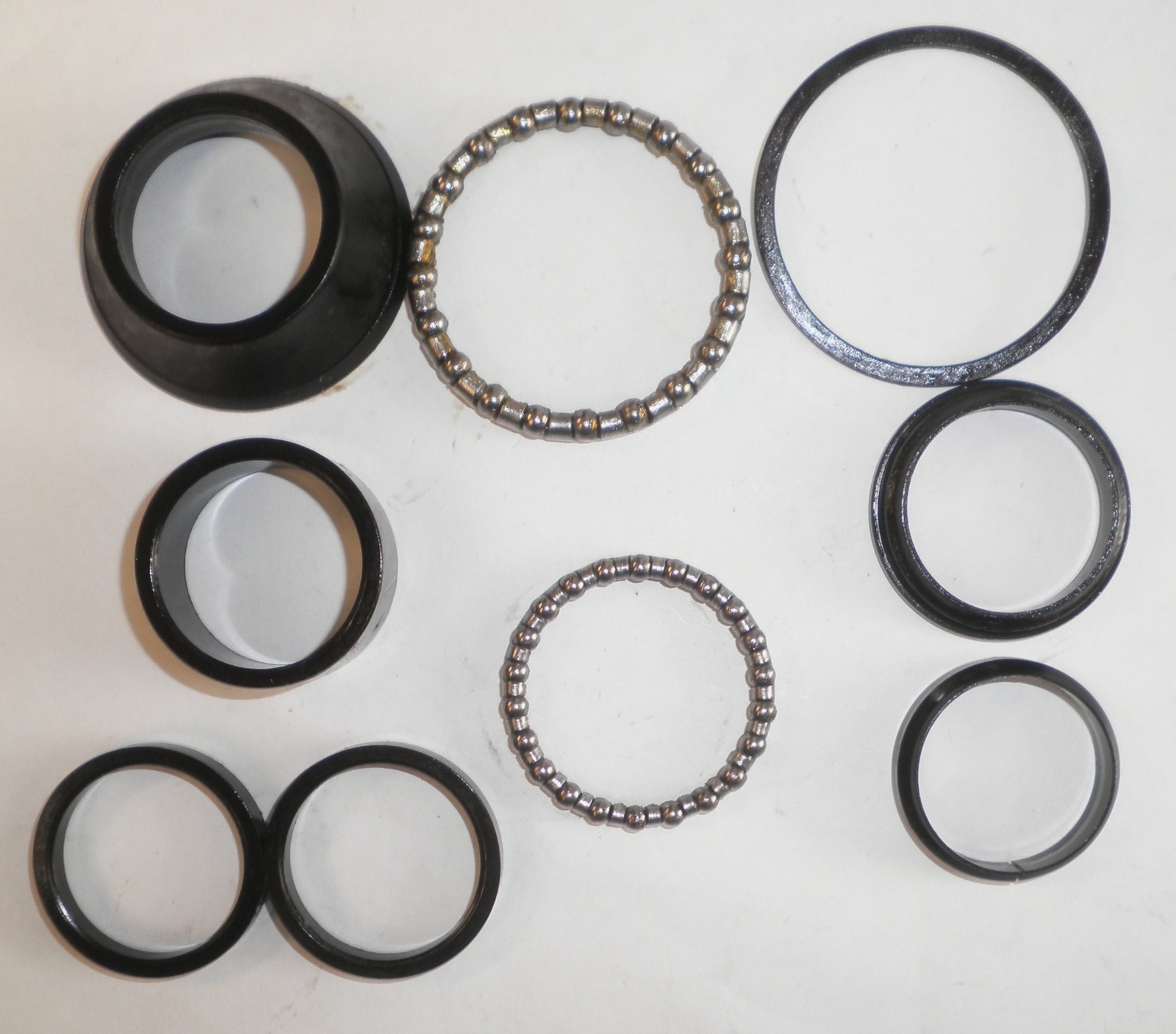 BLACK TAPERED BICYCLE HEADSET 1 1/8" TO 1 5/8" BIKE PARTS 31-9
