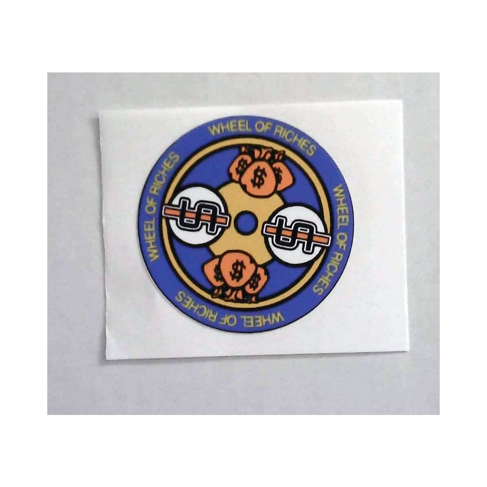 Williams Millionaire Pinball Machine Lower Roulette Wheel Center Decal