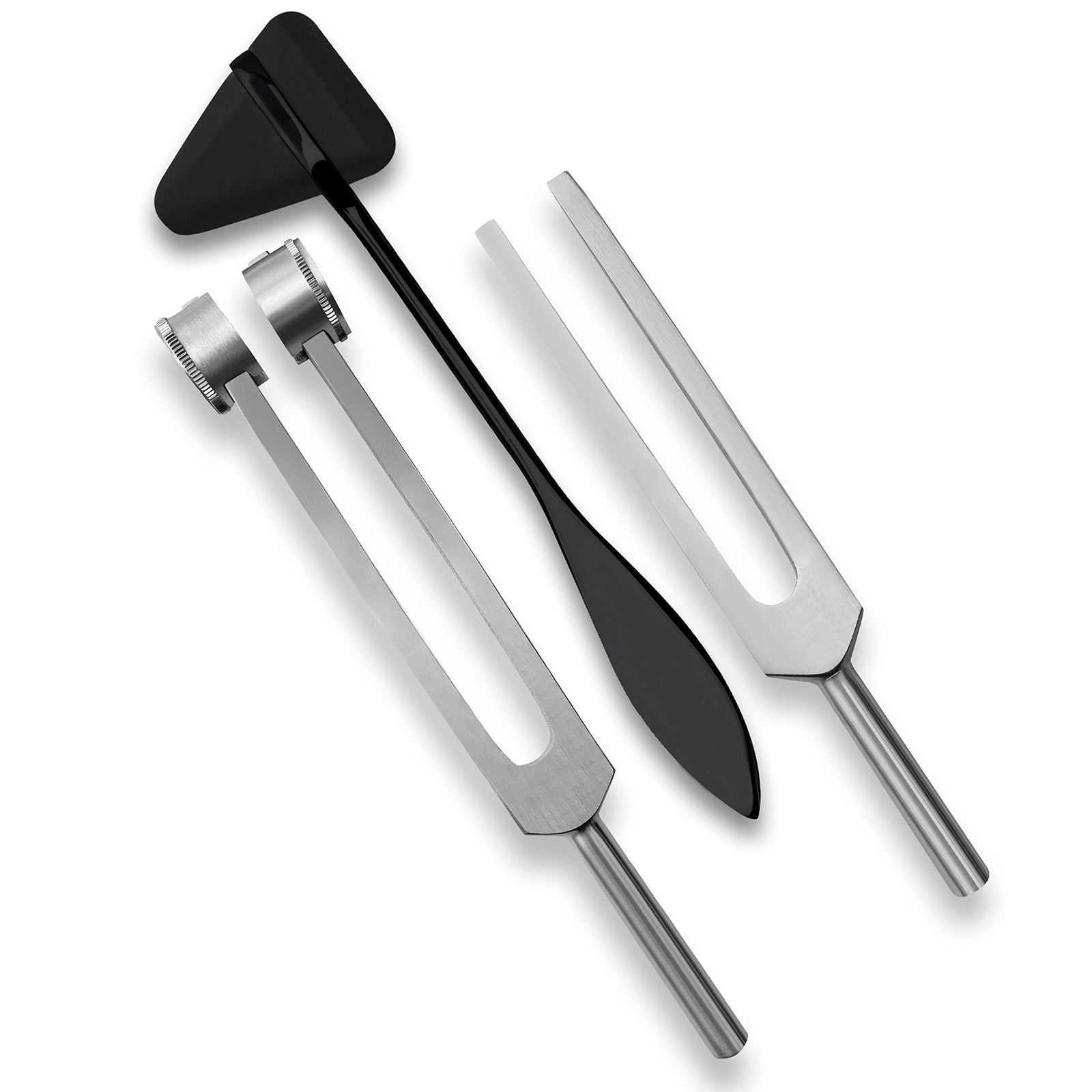 SURGICAL ONLINE Set of 3 Pcs Aluminum Sensory C 128, C512, Silver/ Black