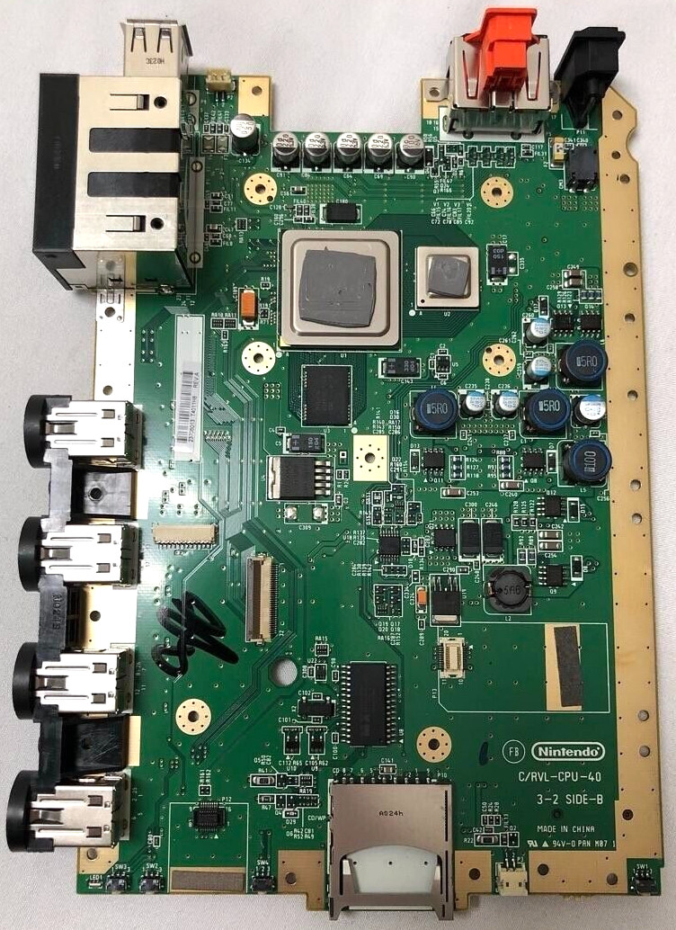 PARTS ONLY Nintendo Wii Gamecube MOTHERBOARD C/RVL-CPU-40 RVL-001 Black Wii OEM
