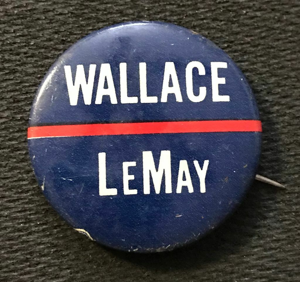 1968 1 3/8" WALLACE/LEMAY PINBACK