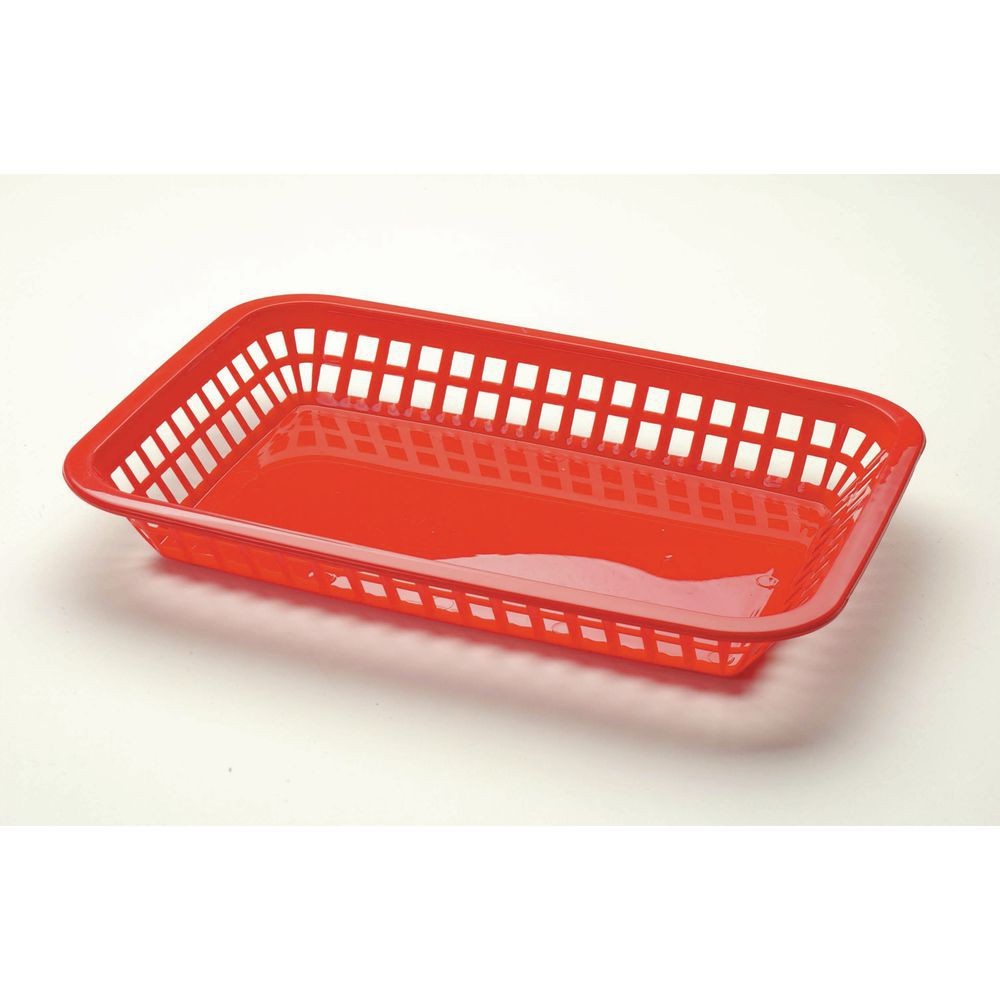 TableCraft Products C1077R Cash and Carry Grande Basket, Red (Pack of 12)