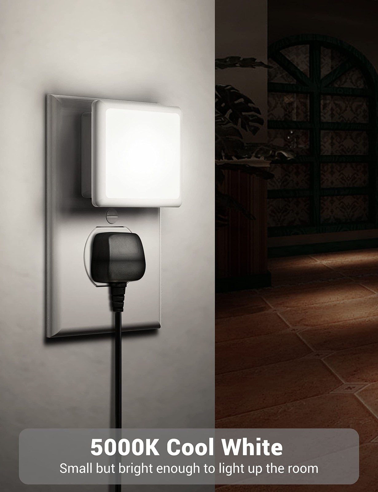 Night Lights Plug Into Wall Led Night Light With Light Sensors2 Pack 5000k Bri