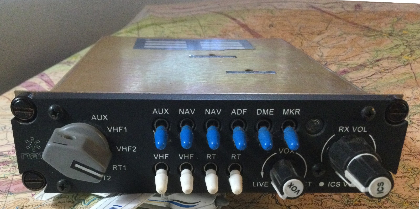 Northern Airborne Technology NAT AA24-009 Audio Control Panel *Tested Good