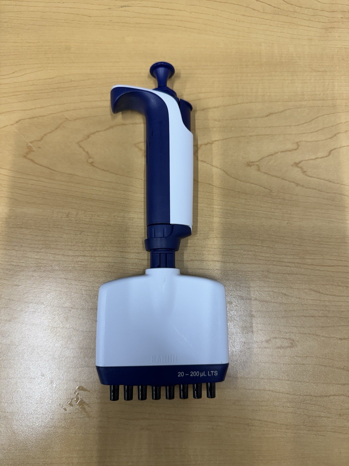 RAININ L-200 8 CHANNEL PIPETTE L8-200XLS+ XLS 200 uL LTS  (Tested)