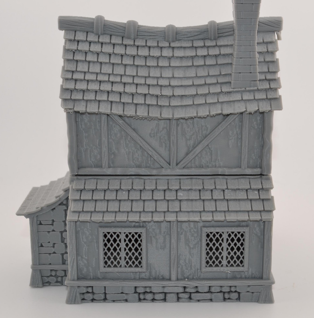 3D Printed Medieval Gothic Fantasy Wargaming Terrain DnD Building 32mm Scale