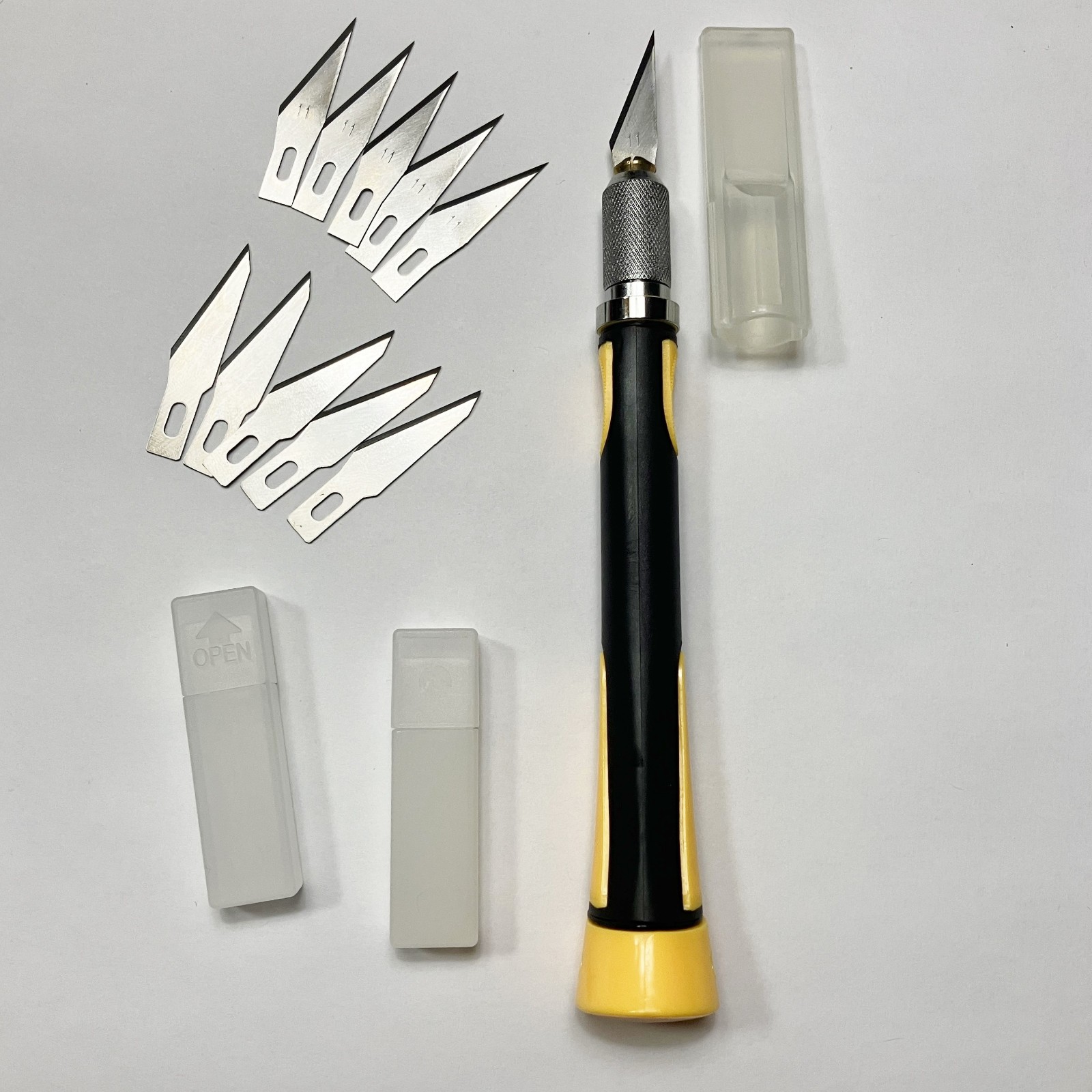 Morezmore M01007 X-Acto Hobby Knife Handle with 10 #11 Blades