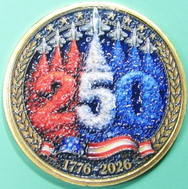 US 250 Years. Challenge, Souvenir. 1.5". CT32d.