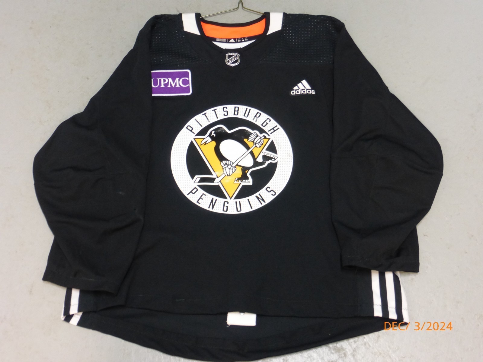 Pittsburgh Penguin Practice Jersey, Size 56